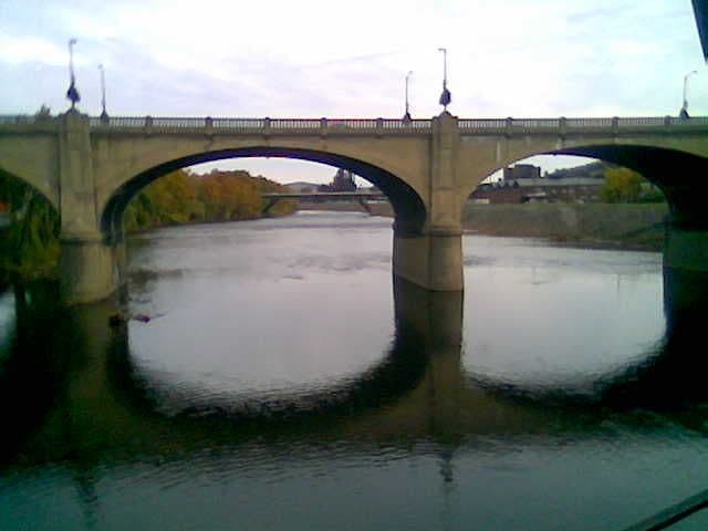 A bridge pointed out to us as we were driving around seeing the sights...lots of bridges there now that I...