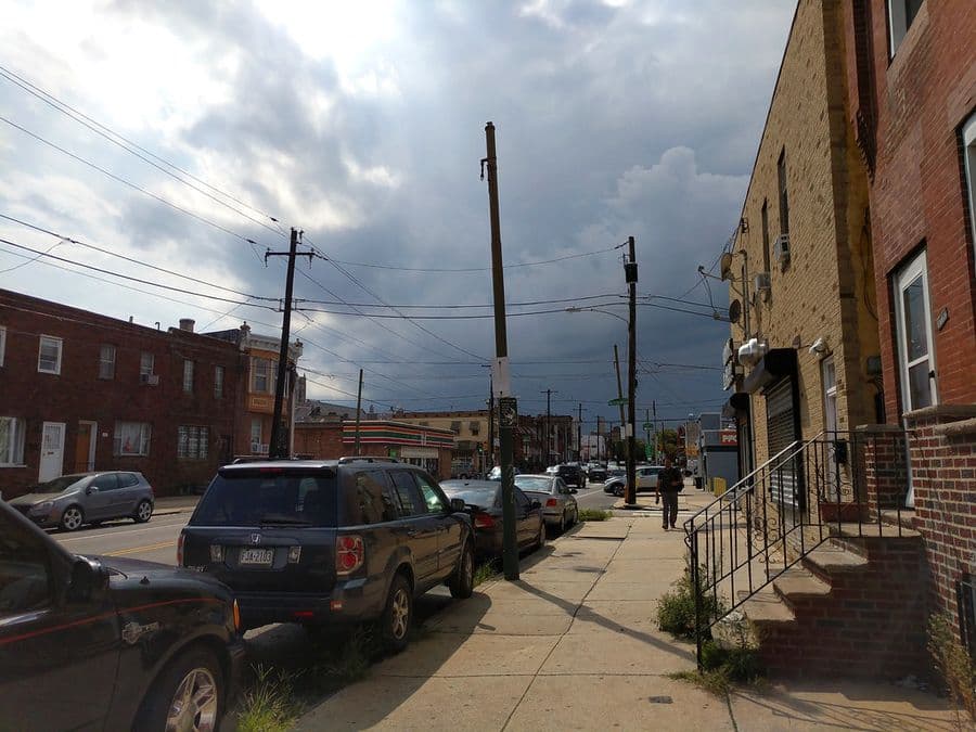 Stormy skies