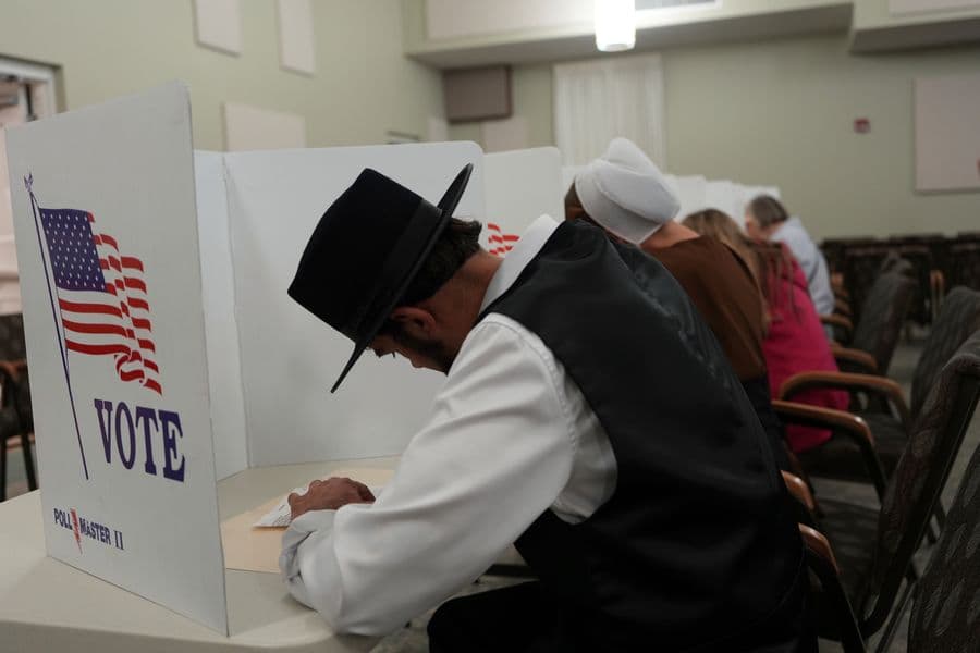 APTOPIX Election 2024 America Votes-Amish