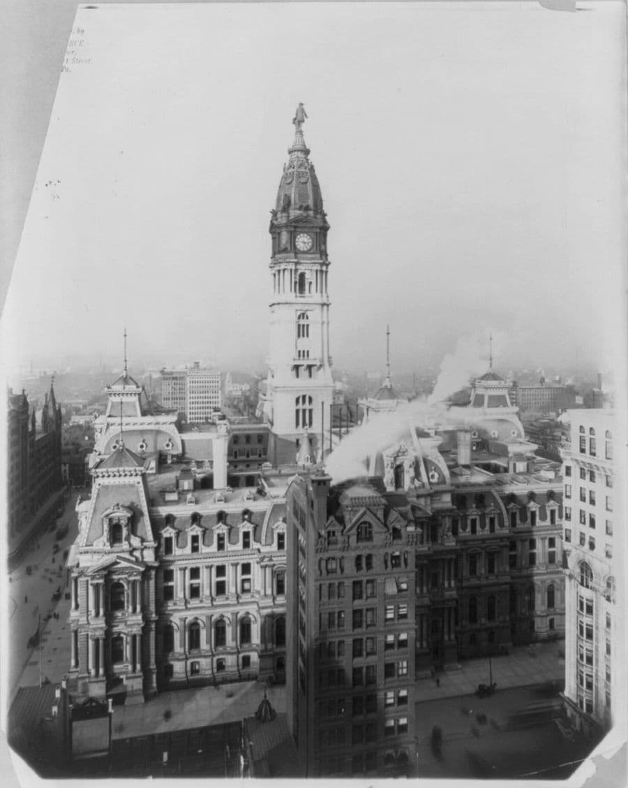 File:Philadelphia City Hall, Philadelphia, Pa.; exterior, elevated view LCCN2003675075.jpg