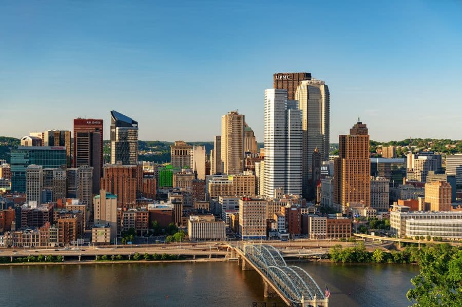 Pittsburgh Pennsylvania Skyline from the Monongahela Incline